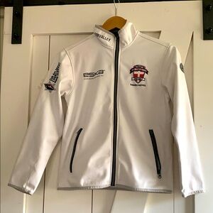 Sun valley kids white soft shell jacket